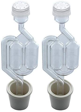 Twin Bubble Airlock and #6.5 Stopper - Fermentation Set