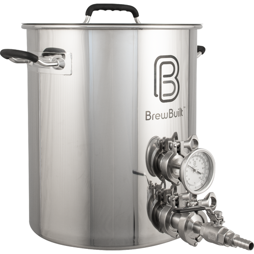BrewBuilt 10 Gallon Hot Liquor Tank Kettle with Tri Clamp Fittings