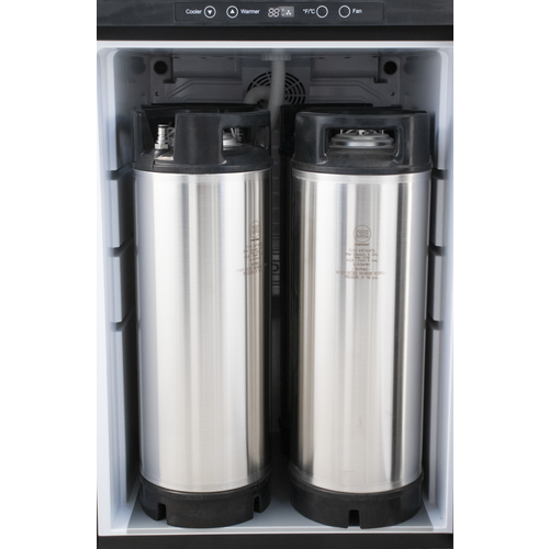 V2 Full Size Energy Efficient Kegerator with Stainless Steel NukaTap Faucets