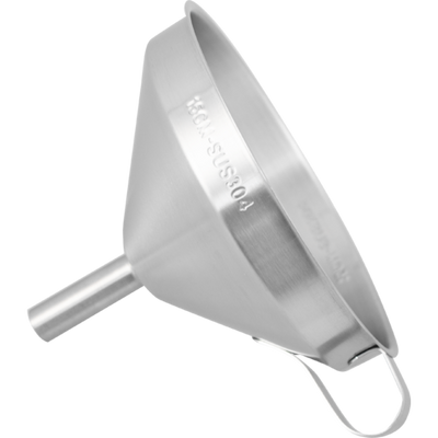 6" Stainless Steel Funnel with Removable Filter Screen