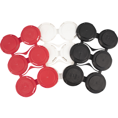 6-Pack Plastic Can Carrier - Black Recycled HDPE