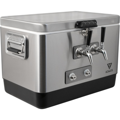 Komos® 2 Tap Stainless Steel Front Entry Draft Jockey Box