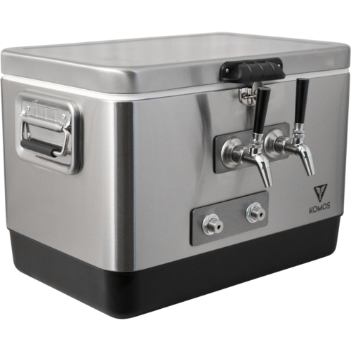 Komos® 2 Tap Stainless Steel Front Entry Draft Jockey Box