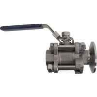 1.5 in. Tri-Clamp x 1/2 in. NPT 3 Stainless Steel Piece Ball Valve