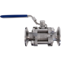 1.5 in. Tri-Clamp 3 Piece Stainless Steel Ball Valve