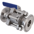 1.5 in. Tri-Clamp 3 Piece Stainless Steel Ball Valve