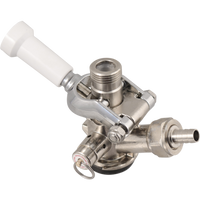 Komos® D-Style Keg Coupler w/ SS Probe - Sanke Keg Beer Tap (With PRV)