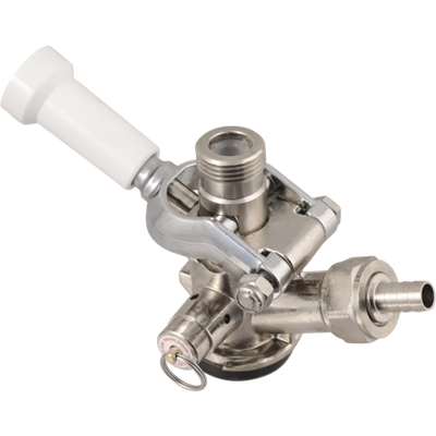 Komos® D-Style Keg Coupler w/ SS Probe - Sanke Keg Beer Tap (With PRV)