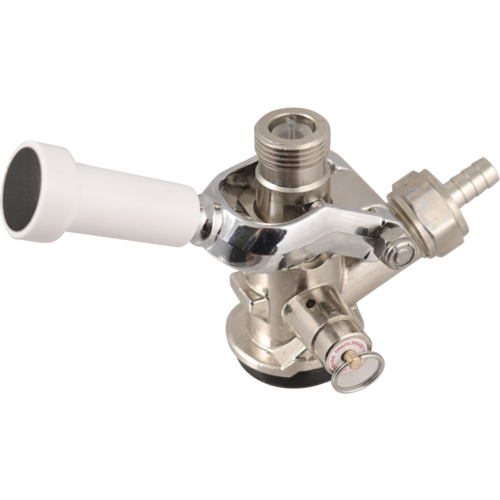 Komos® D-Style Keg Coupler w/ SS Probe - Sanke Keg Beer Tap (With PRV)