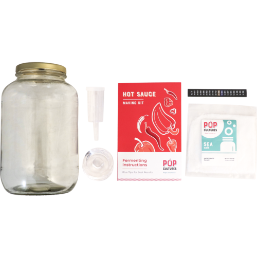 Pop Cultures DIY Fermented Hot Sauce Kit - Artisan Probiotic Pepper Kit