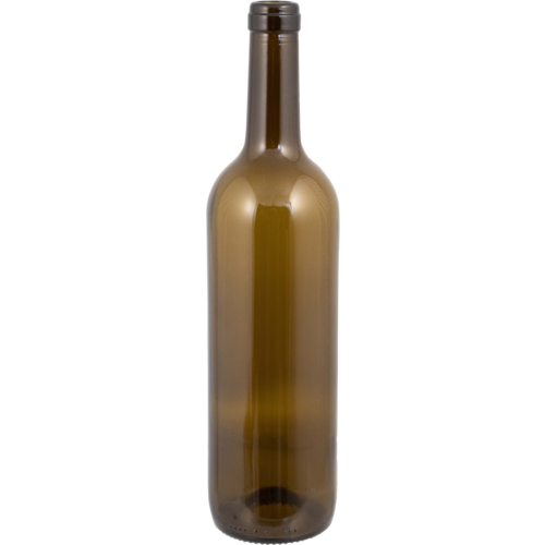 Case of 12 - 750 mL Antique Green Claret/Bordeaux Core Wine Bottles, Punted