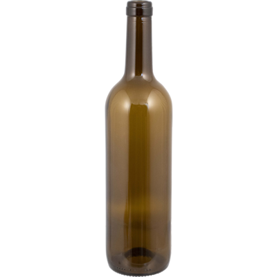 Case of 12 - 750 mL Antique Green Claret/Bordeaux Core Wine Bottles, Punted