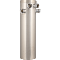 Komos® Brushed Stainless Steel Draft Tower Kit with EVABarrier draft line, and Duotight push-to-connect fittings