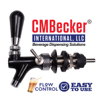 CM Becker Faucet | X1 Self Closing | Lever Adjusted | Creamer | Black