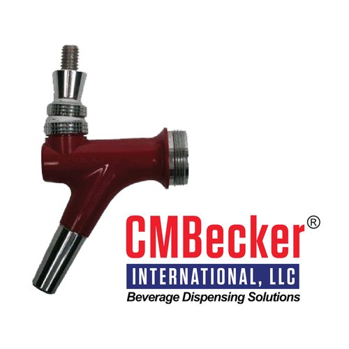 CM Becker Faucet | X2 Wine | Long Nozzle | Burgundy