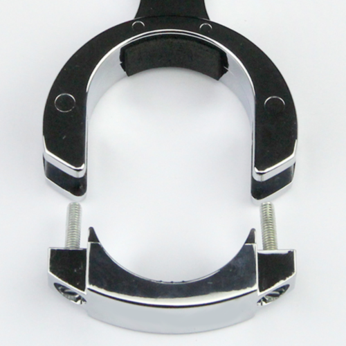 Chrome Plated Plastic Decal Holder - 73 mm
