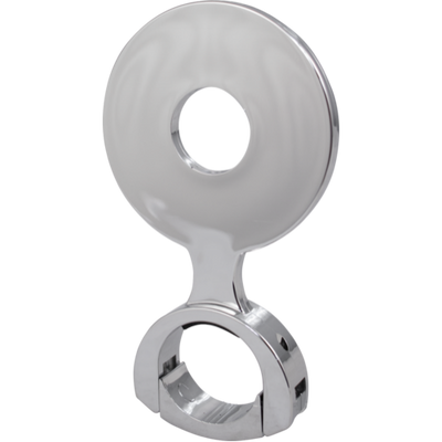 Chrome Plated Plastic Decal Holder - 82 mm