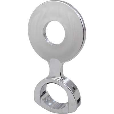 Chrome Plated Plastic Decal Holder - 73 mm