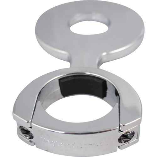 Chrome Plated Plastic Decal Holder - 73 mm