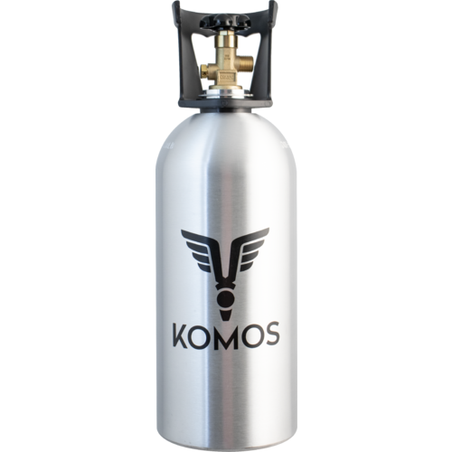 Komos® 10 lb CO2 Tank | Premium Aluminum | New | CGA320 Valve | US DOT Approved |