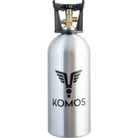 Komos® 10 lb CO2 Tank | Premium Aluminum | New | CGA320 Valve | US DOT Approved |