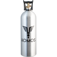 Komos® 20 lb CO2 Tank | Premium Aluminum | New | CGA320 Valve | US DOT Approved |