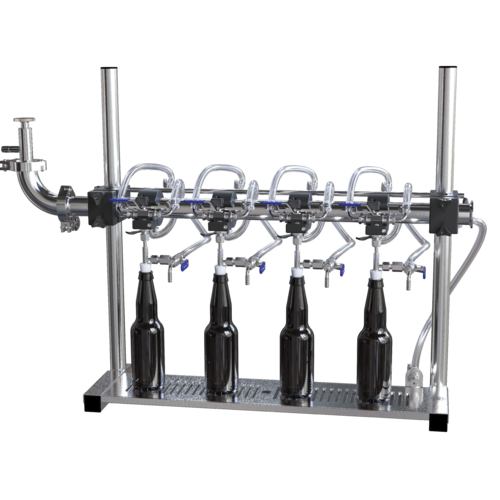 4 Head Counter Pressure Bottle Filler - Gen 2