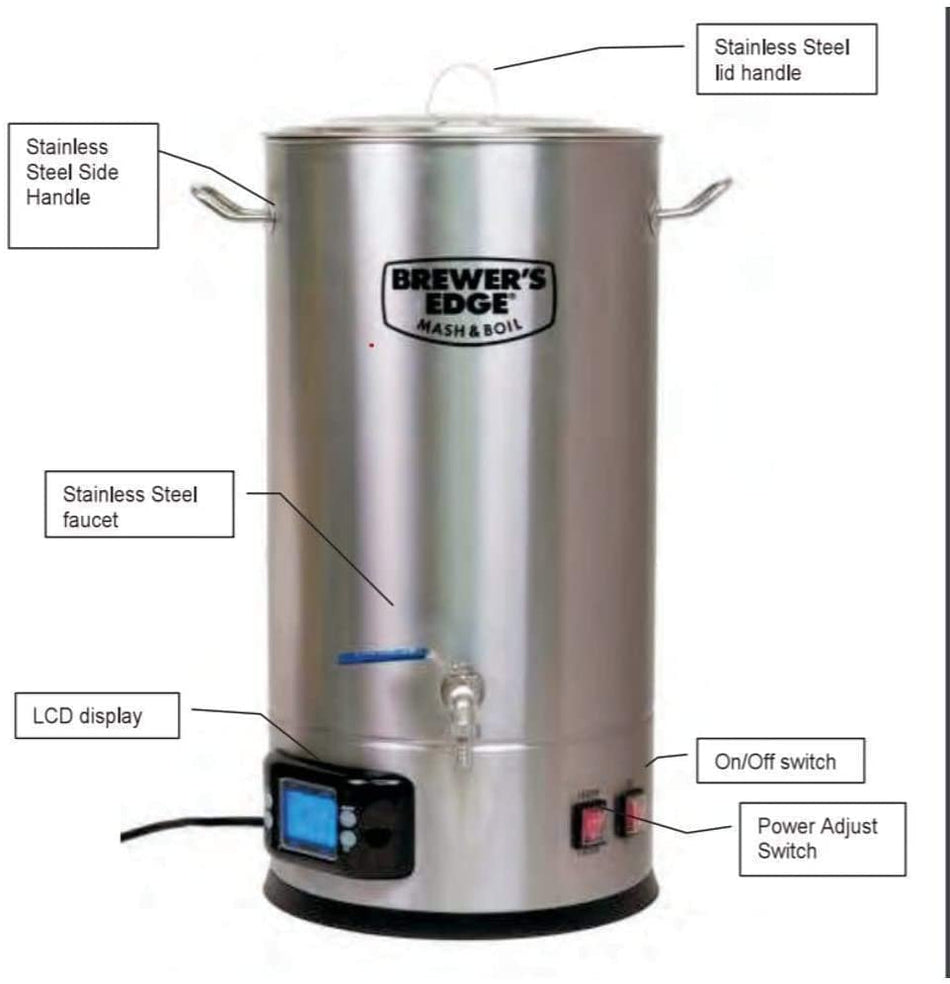 Brewer's Edge Mash and Boil 7.5 Gallon All Grain Brewing System - 110V