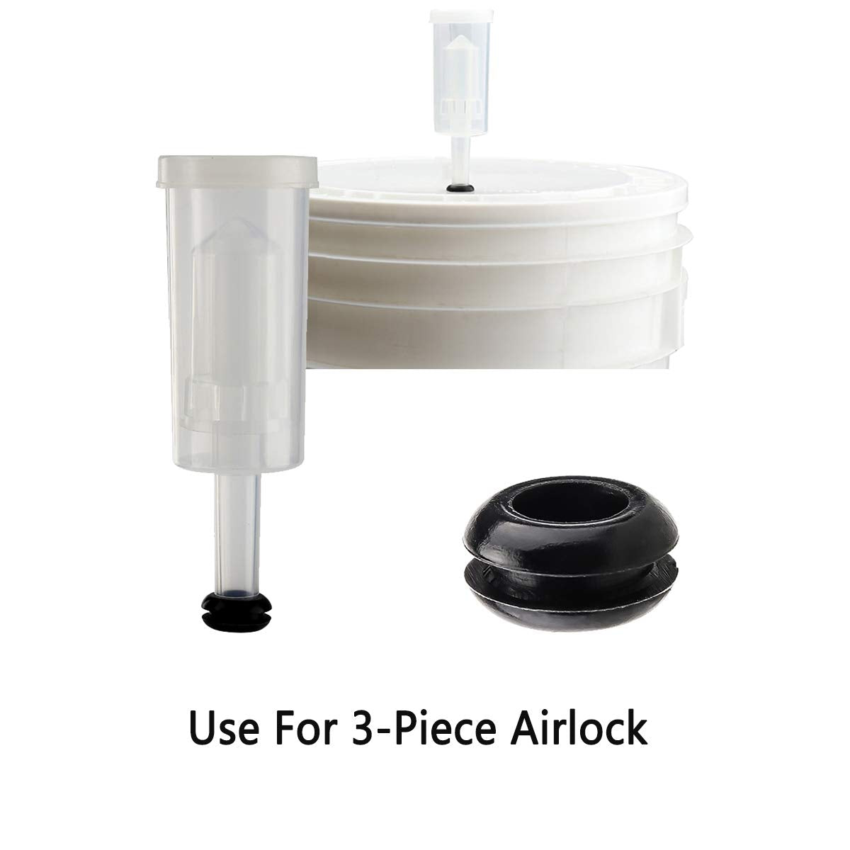 12 PACK Airlock Grommet, Fermenter Lid Grommet Fits Airlock - KL01625