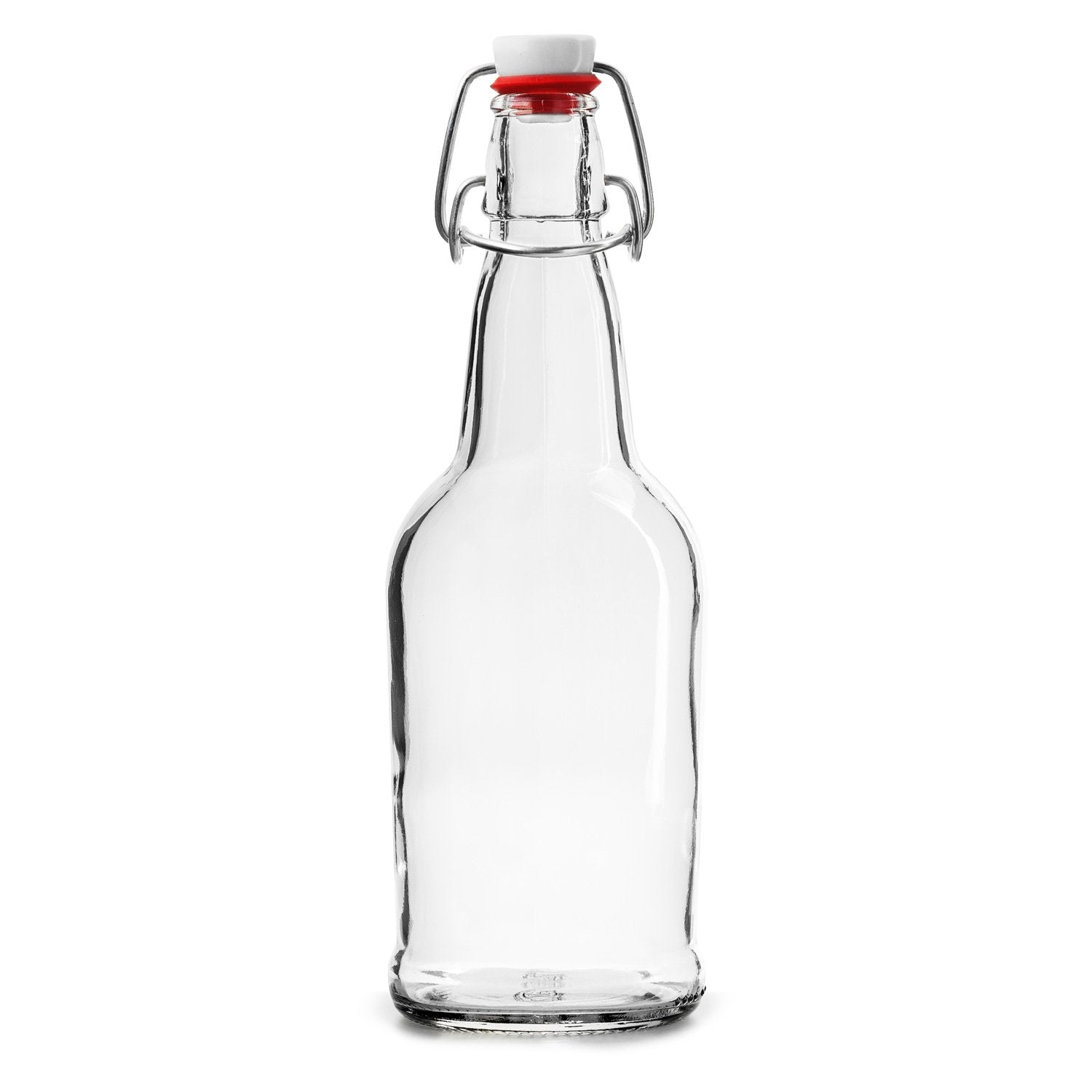 Nevlers 8.5 oz. Clear Glass Bottles with Swing Top Stoppers