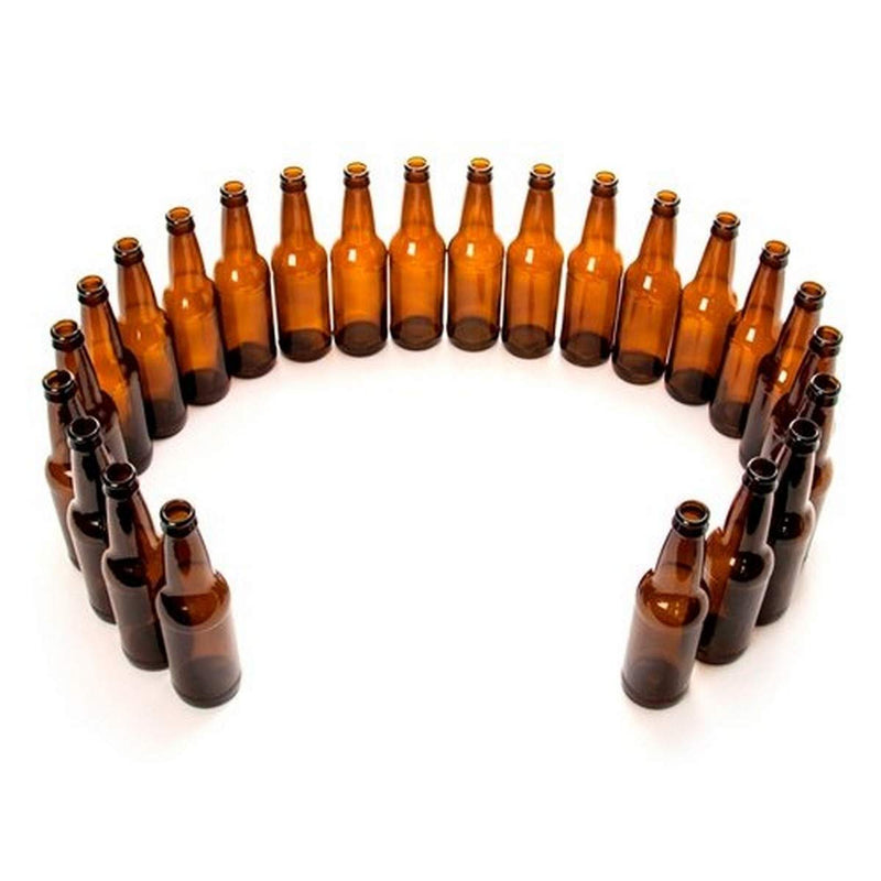 Monster Brew Home Brewing Supp Amber Beer Bottles-12 oz Longneck-Case of 24, 12 oz