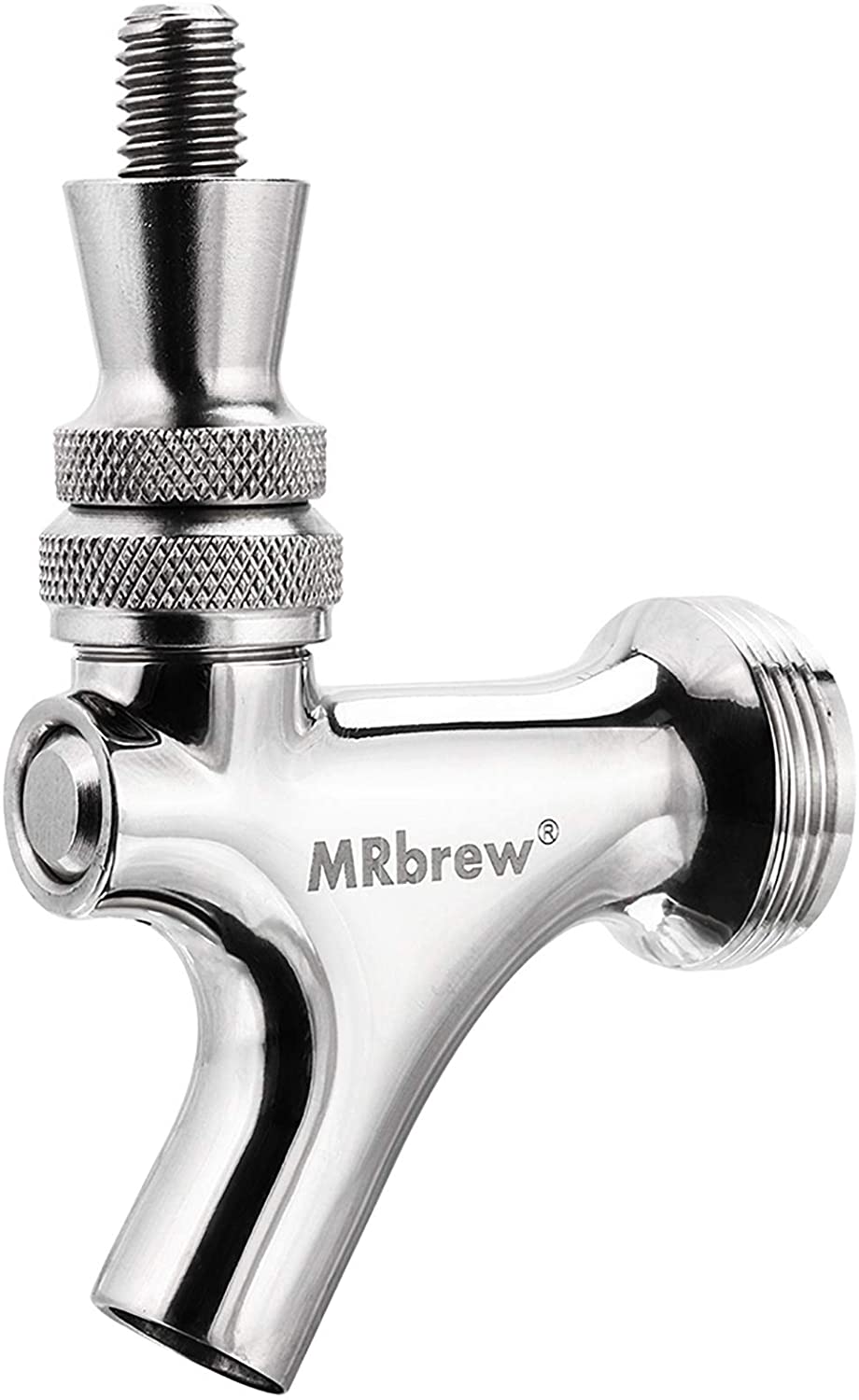 Upgraded Beer Faucet 304 Stainless Steel Beer Keg Tap, Beer Tap with Well-Pouring, For American Beer Shanks and Towers