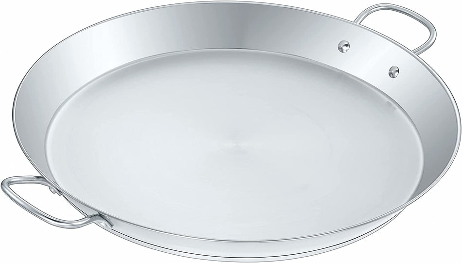Concord Premium Stainless Steel Paella Pan with Heavy Duty Triply Bottom