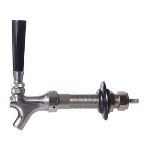 Draft Beer Faucet and 4" Shank Assembly with 3/16" Nipple