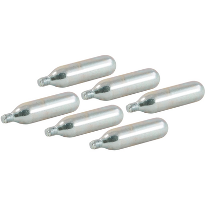 6 PACK - 16g CO2 Threaded Cartridges - Quick Refill for Mini CO2 Regulators