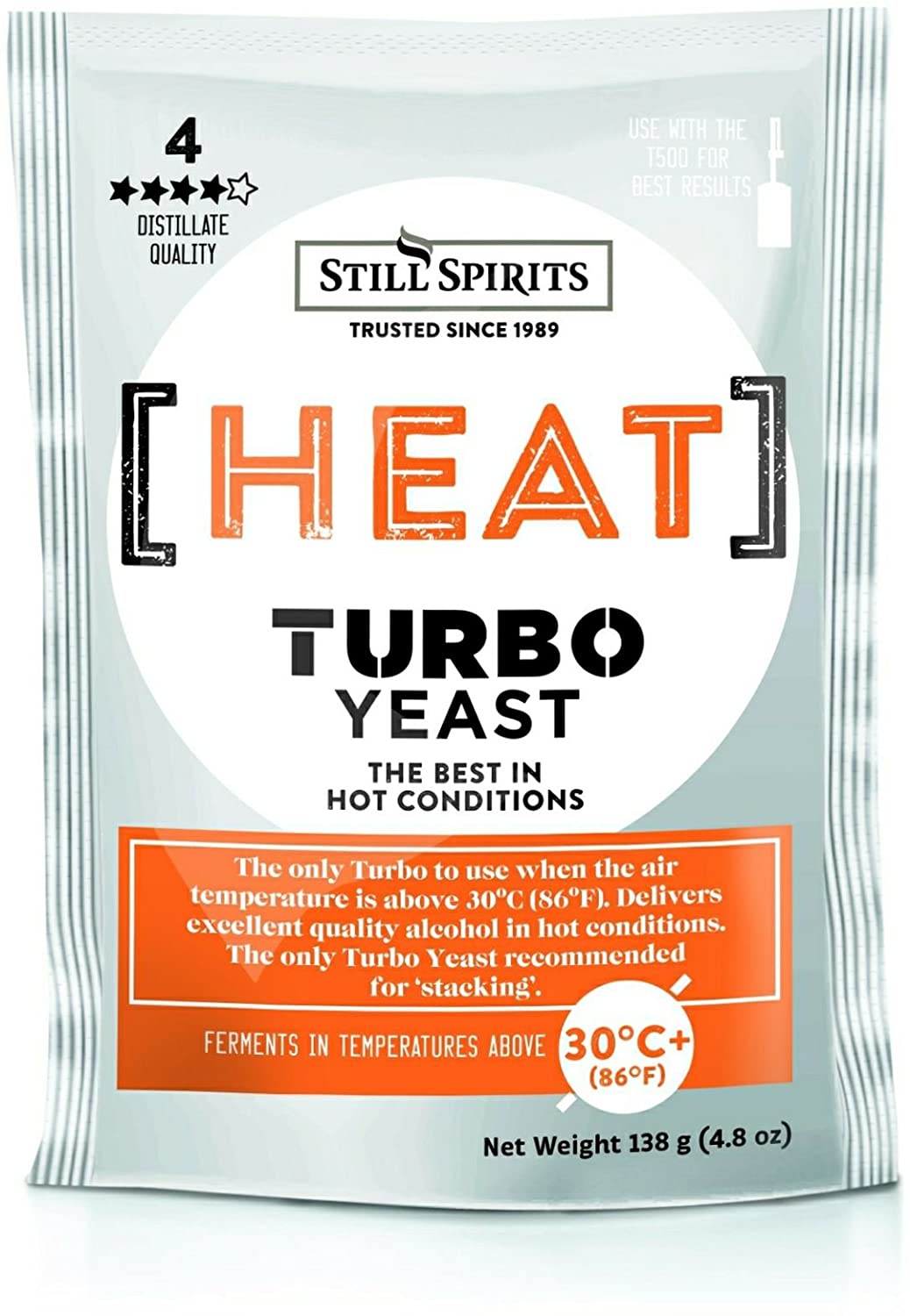 Turbo Heat Temperature Tolerant Yeast 138g - HowdyBrewer