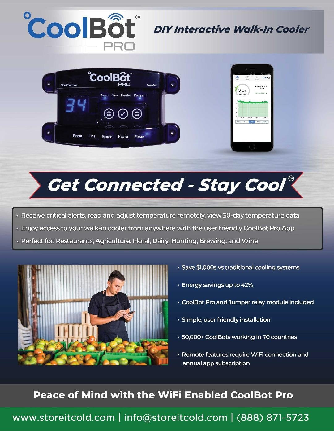 NEW WiFi Enabled CoolBot Pro Walk-In Cooler Controller (3630456438864)