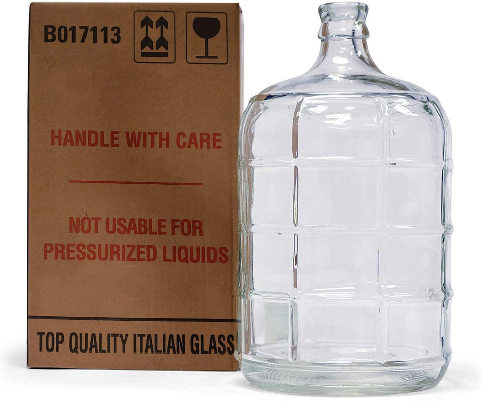 3 Gallon Italian Glass Carboy for Homebrew Beer & Wine Fermenting