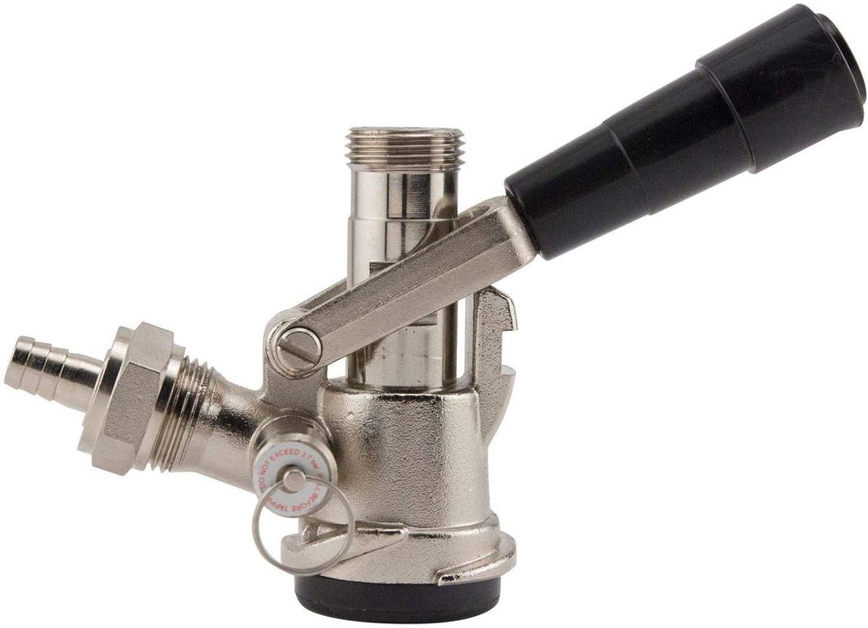 Sanke D-Style Keg Coupler Tap | Commercial Grade w/ Pressure Relief Valve