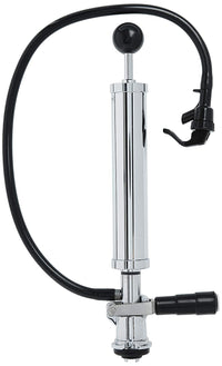 Heavy-Duty Sanke 'D' System Party Pump - Chrome-Plated Keg Coupler