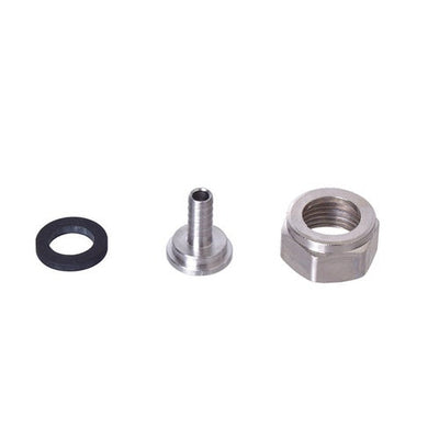 1/4" Barb Draught Connection Kit - Includes Hex Nut, Tailpiece, and Gasket