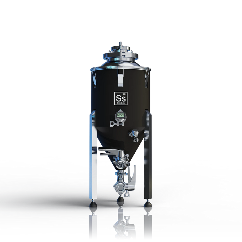 Ss Brewtech Chronical 2.0 Stainless Steel Conical Fermenter with Cooling Coil, Neoprene Jacket, 3/4 in. TC Sampling Port & Butterfly Valves