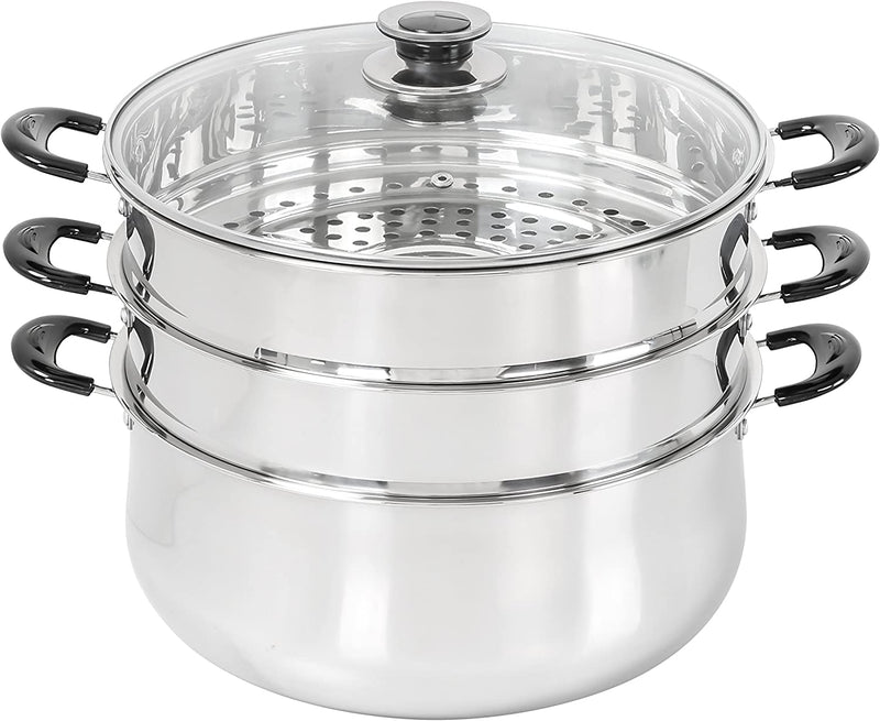 Concord 30 cm 3-Tier Stainless Steel Steamer Pot Set