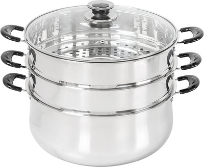 Concord 30 cm 3-Tier Stainless Steel Steamer Pot Set