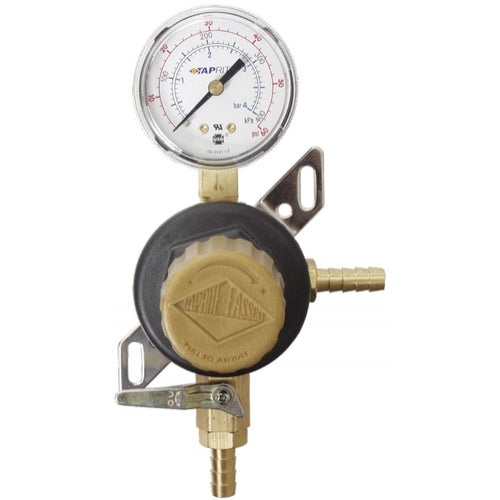 Secondary CO2 Regulator - 0-60 PSI Serving Pressure - Single Gauge