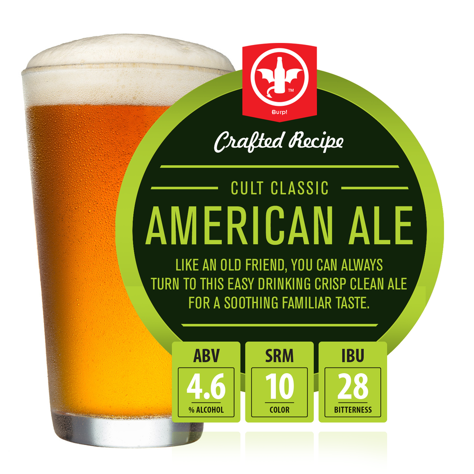 2 Gallon Cult Classic American Ale Homebrew Recipe Ingredient Kit