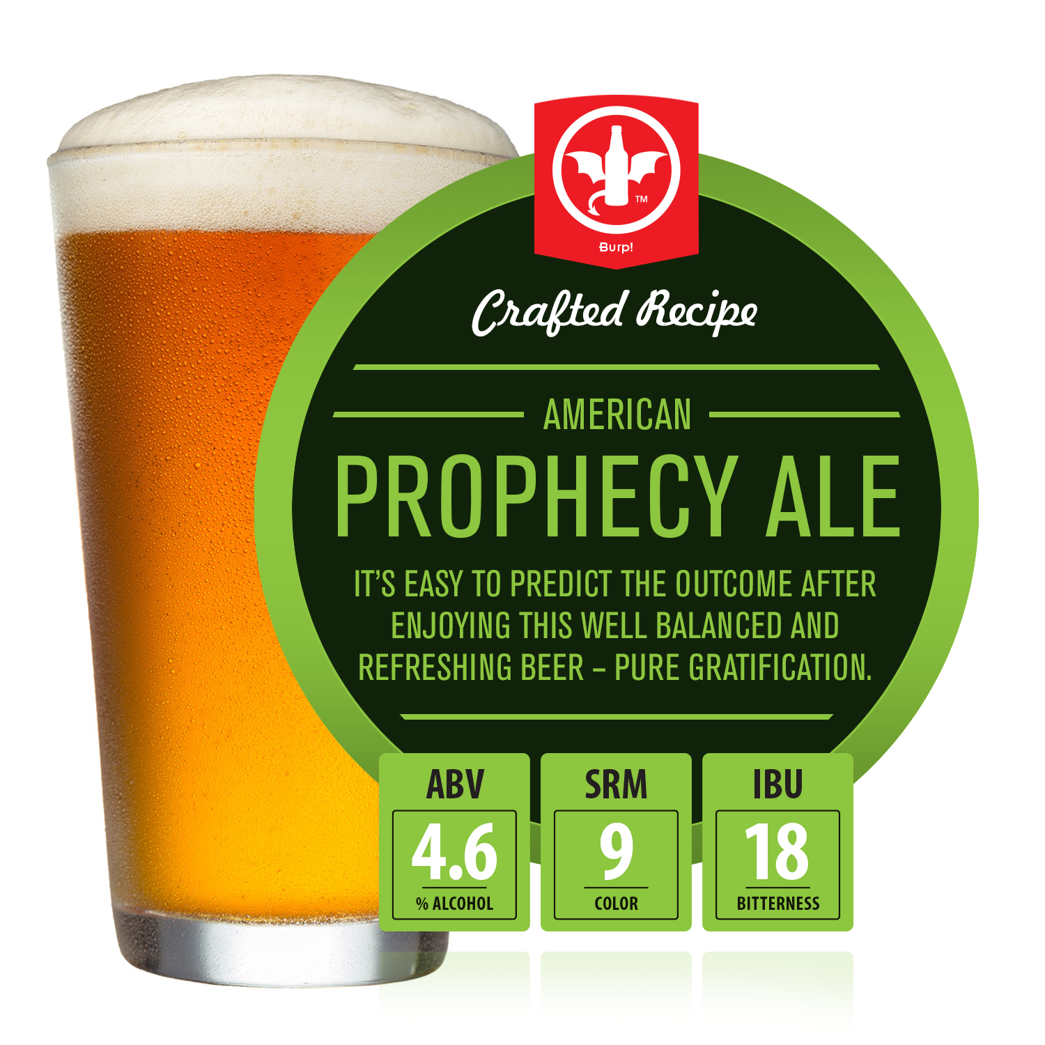 2 Gallon American Prophecy Ale Homebrew Recipe Ingredient Kit