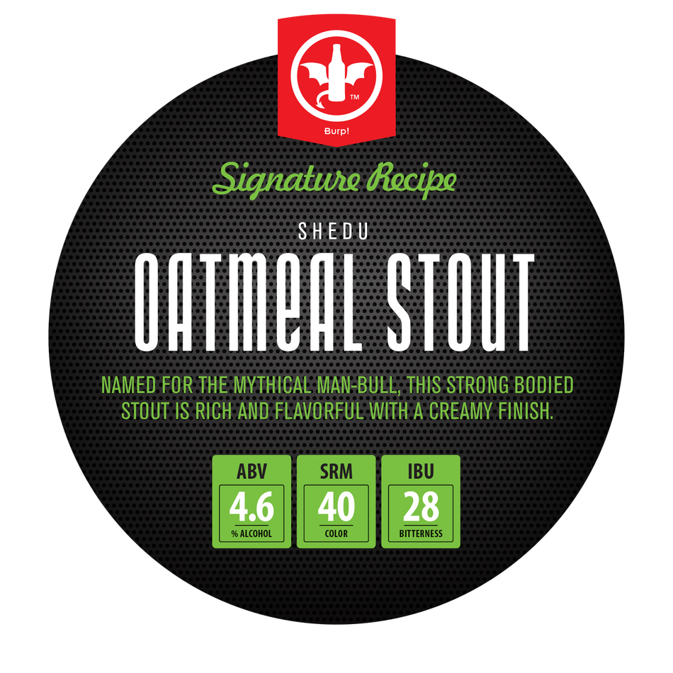 1 Gallon Oatmeal Stout Complete Homebrew Recipe Ingredient Kit