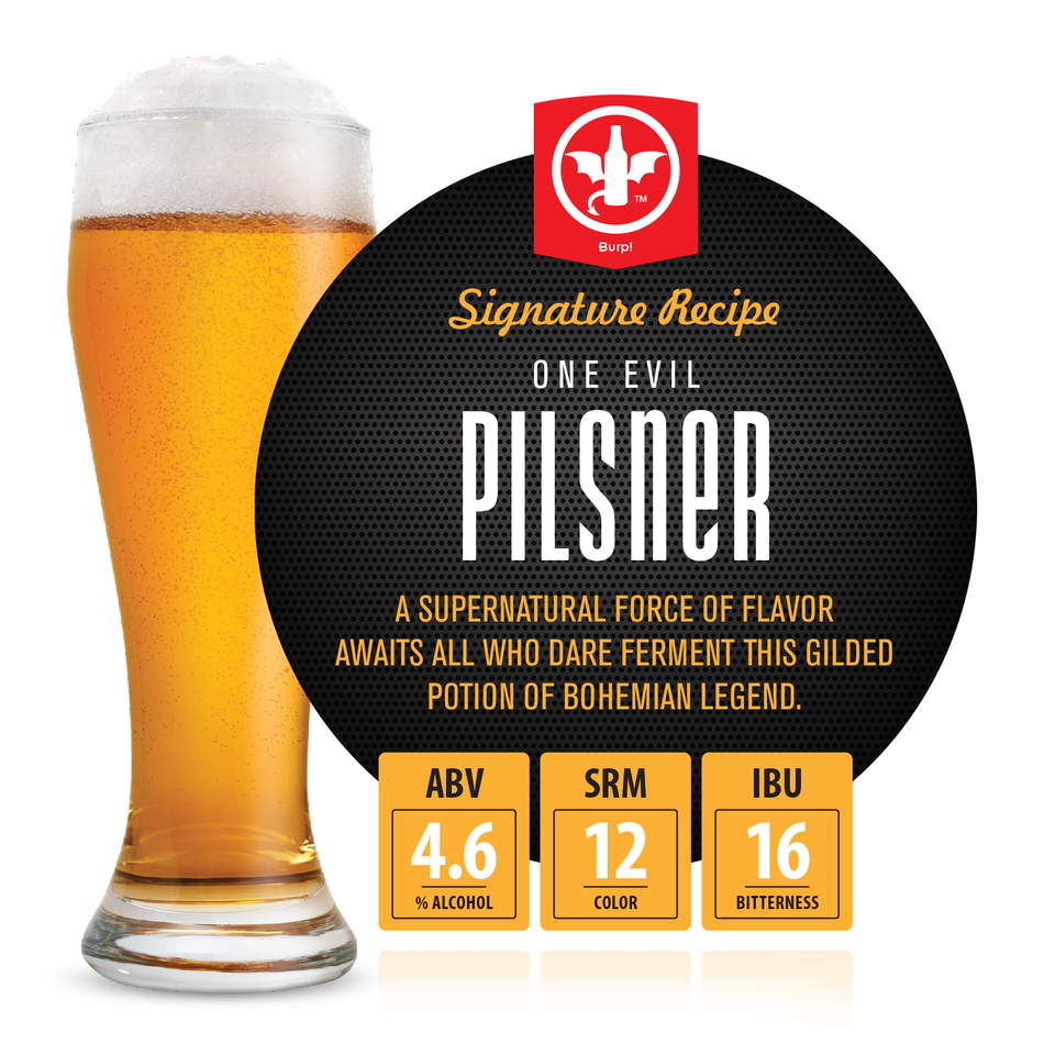 2 Gallon Evil Pilsner Homebrew Recipe Ingredient Kit