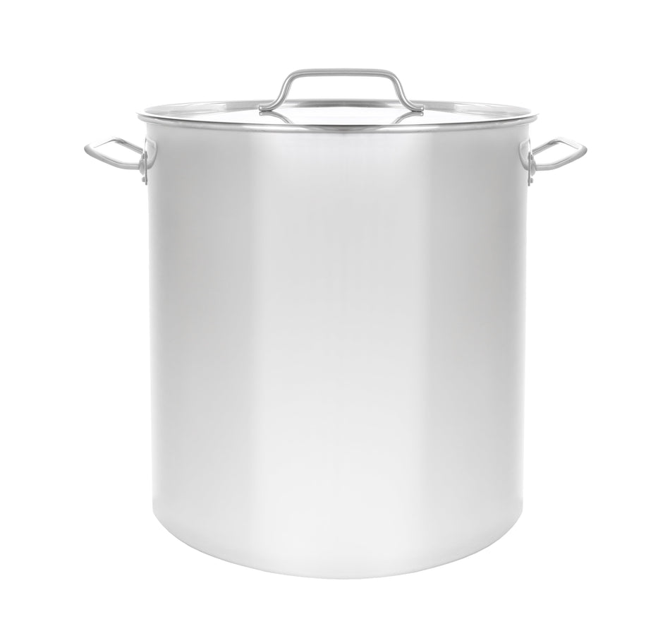 Concord Series 3 Stainless Steel Brew Kettle w/ Flat Lid. (Avail. in 20 - 180 QT)